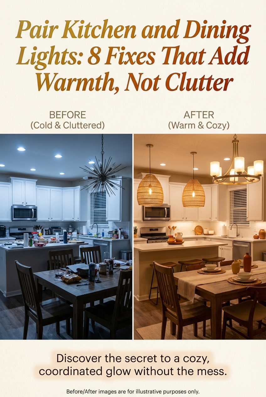 Pair Kitchen and Dining Lights: 8 Fixes That Add Warmth, Not Clutter - photo 5