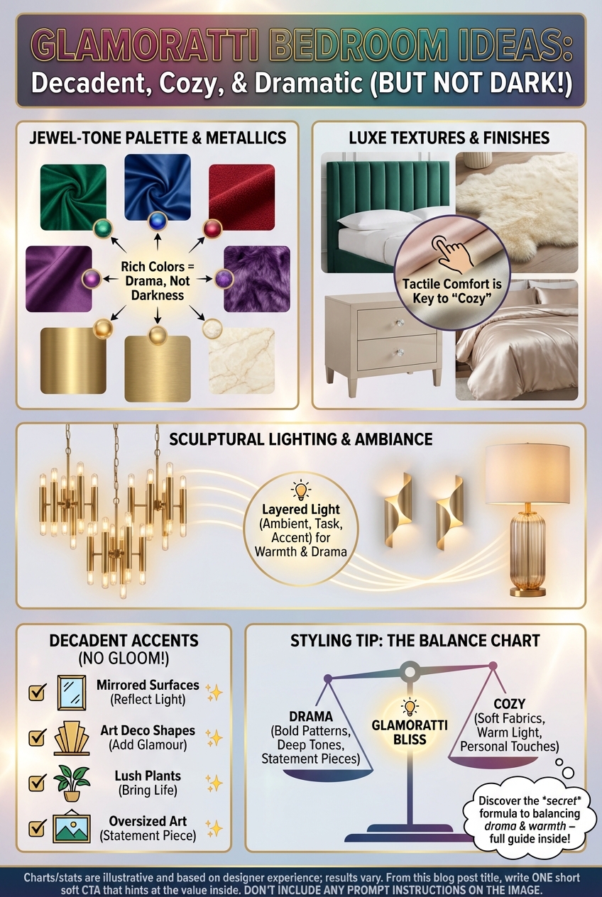 Glamoratti Bedroom Ideas: Decadent, Cozy, and Dramatic (But Not Dark) - photo 4