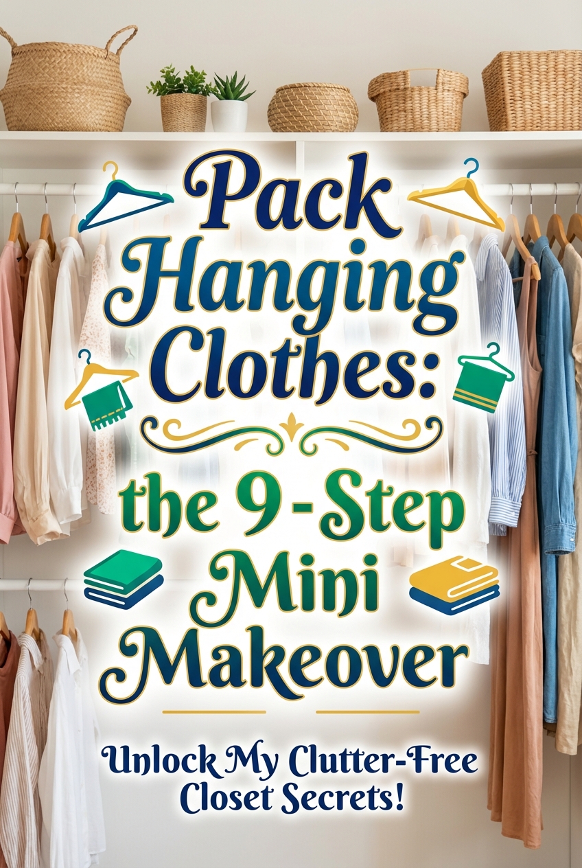 Pack Hanging Clothes: the 9 – Step Mini Makeover - photo 2