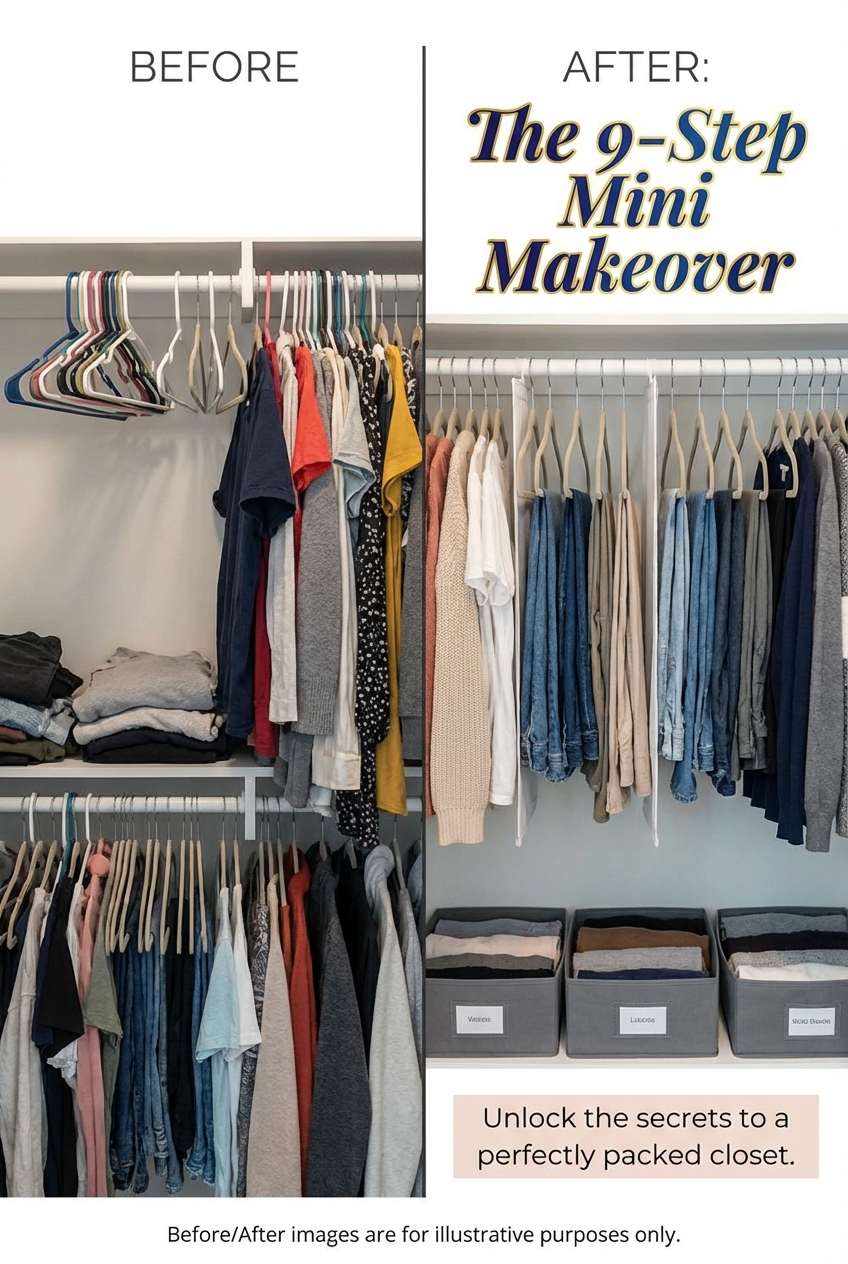 Pack Hanging Clothes: the 9 – Step Mini Makeover - photo 5
