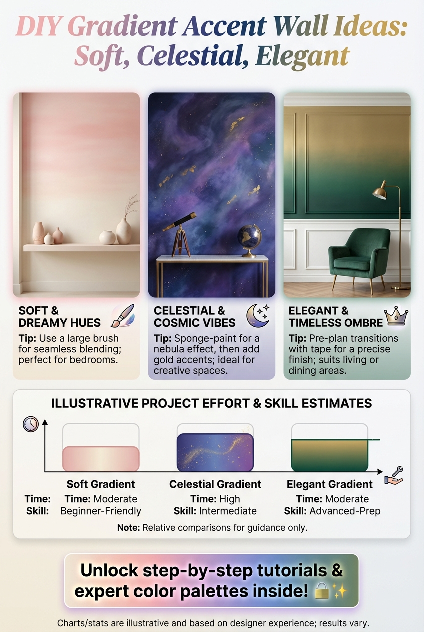 DIY Gradient Accent Wall Ideas (Soft, Celestial, Elegant) - photo 3