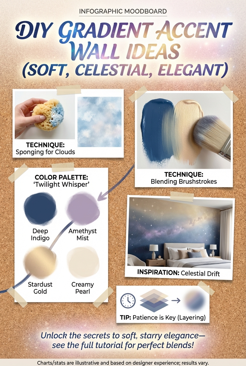 DIY Gradient Accent Wall Ideas (Soft, Celestial, Elegant) - photo 4