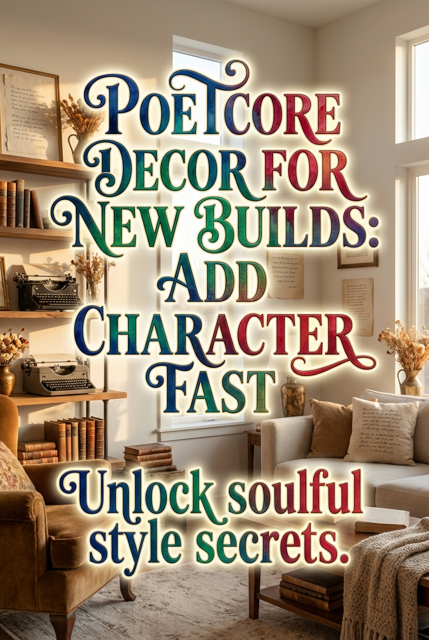 Poetcore Decor for New Builds: Add Character Fast - photo 2