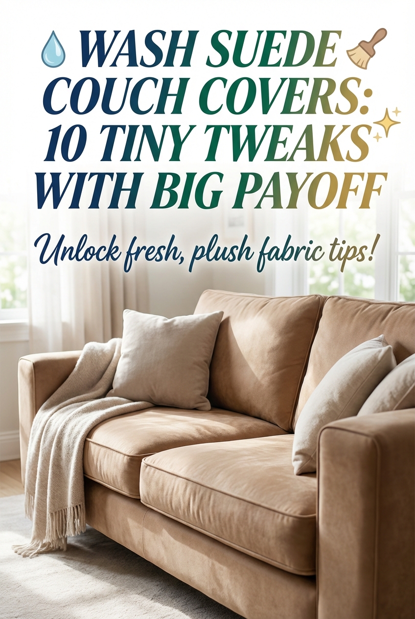 Wash Suede Couch Covers: 10 Tiny Tweaks with Big Payoff - photo 2