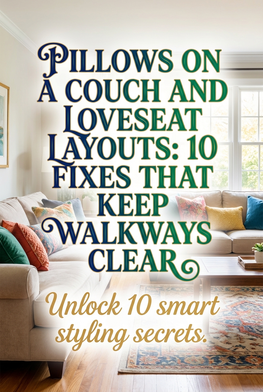Pillows on a Couch and Loveseat Layouts: 10 Fixes That Keep Walkways Clear - photo 2