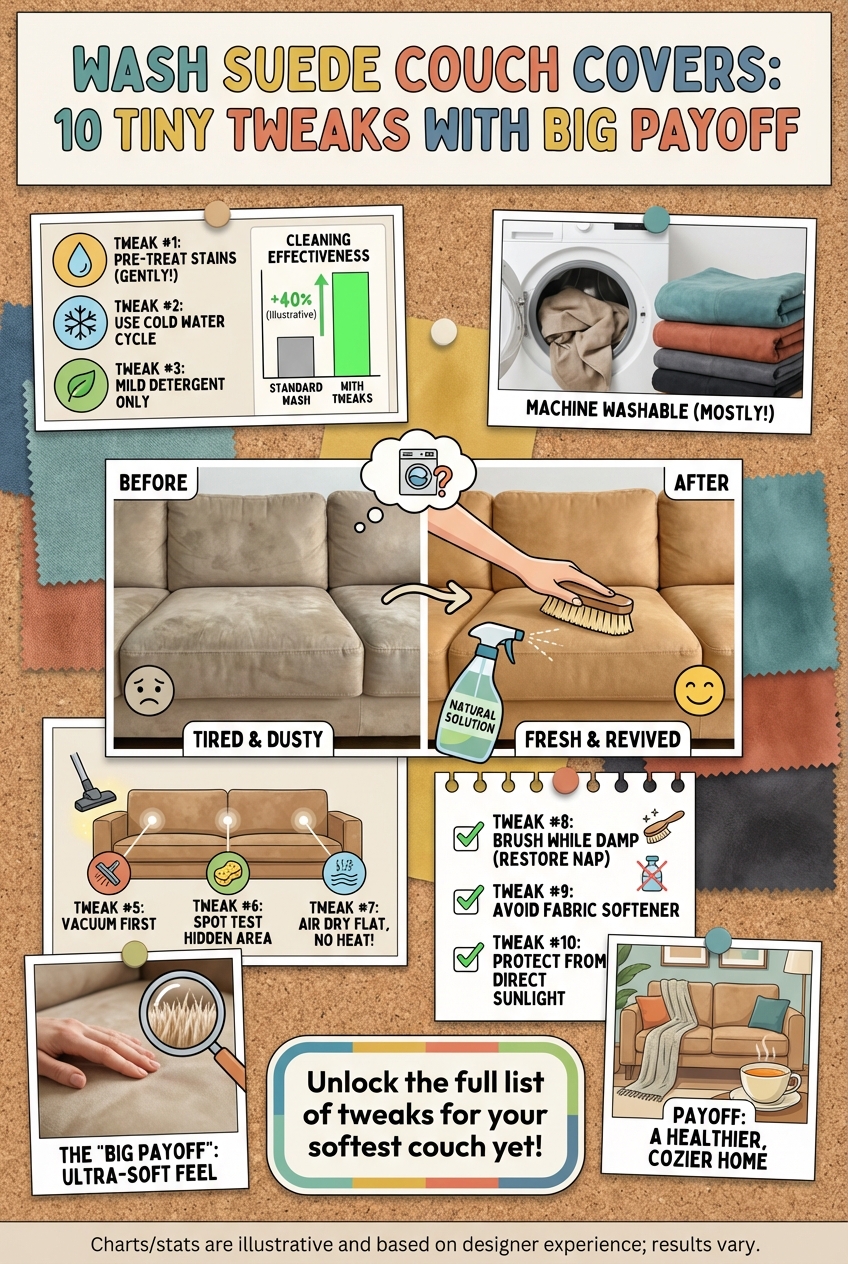 Wash Suede Couch Covers: 10 Tiny Tweaks with Big Payoff - photo 4