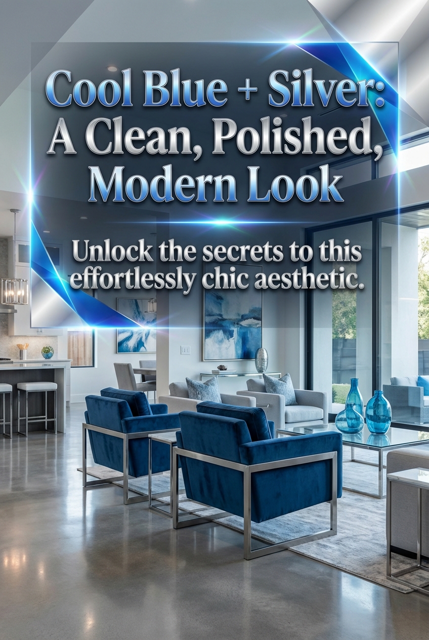 Cool Blue + Silver: A Clean, Polished, Modern Look - photo 2