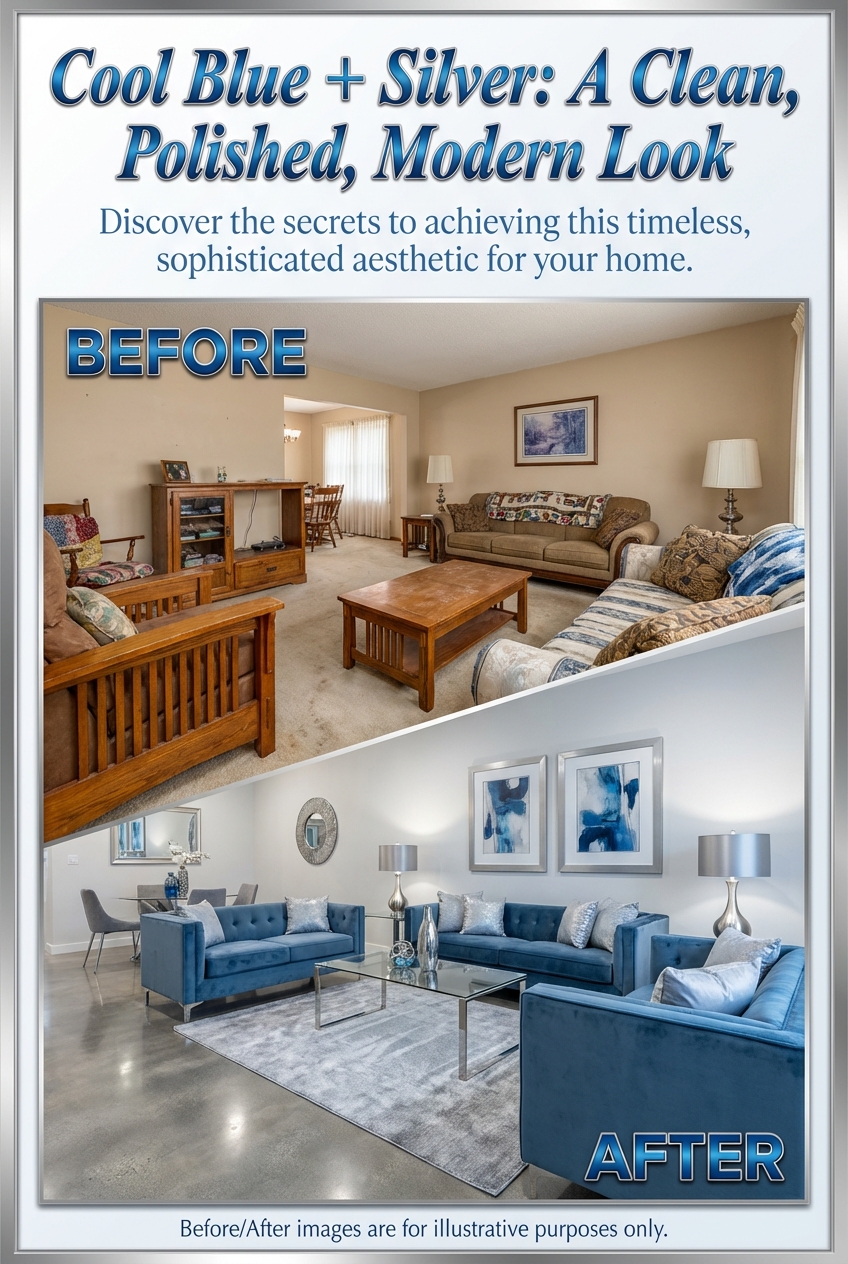 Cool Blue + Silver: A Clean, Polished, Modern Look - photo 5