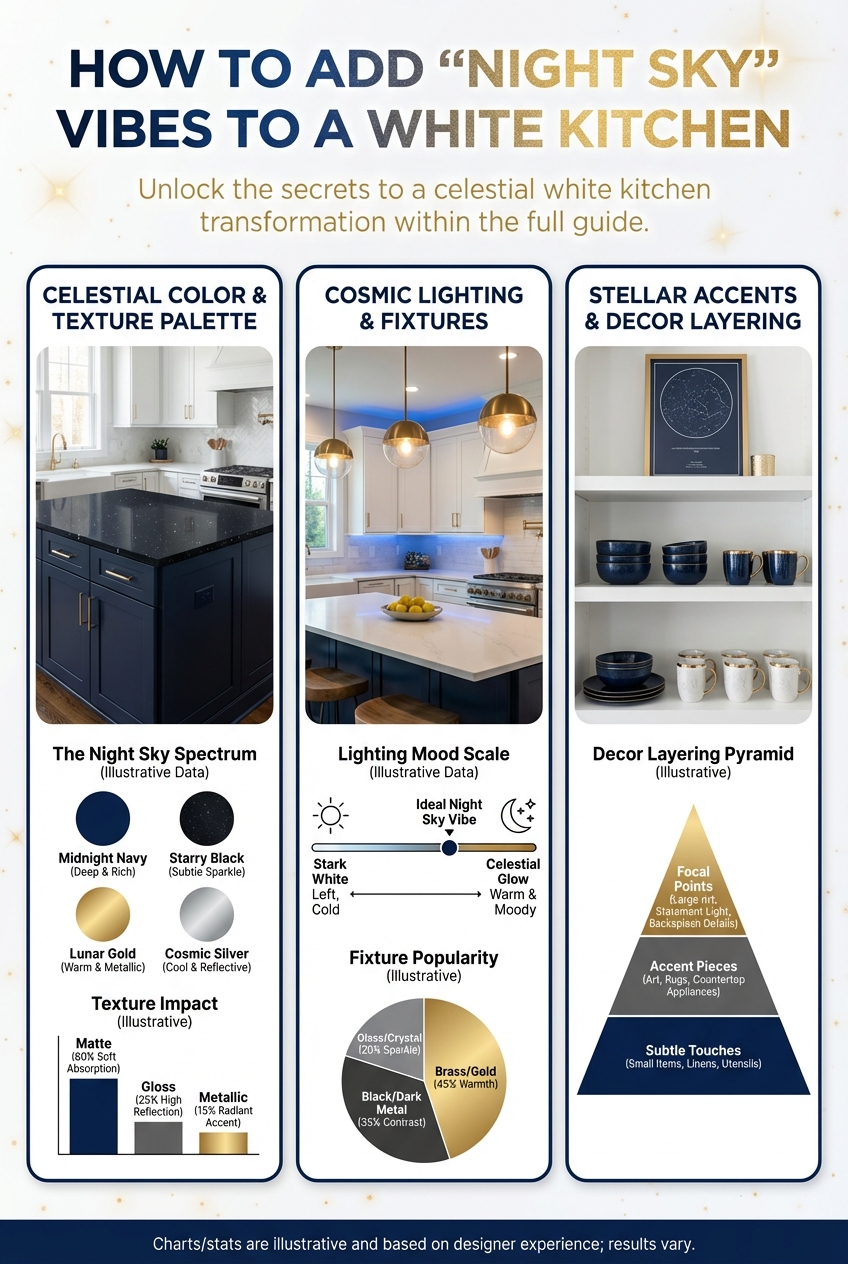 How to Add “Night Sky” Vibes to a White Kitchen - photo 3