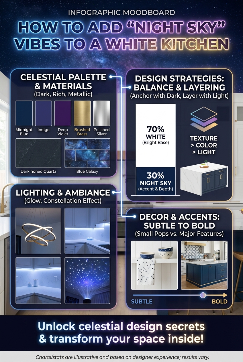How to Add “Night Sky” Vibes to a White Kitchen - photo 4