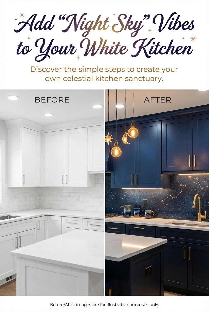 How to Add “Night Sky” Vibes to a White Kitchen - photo 5