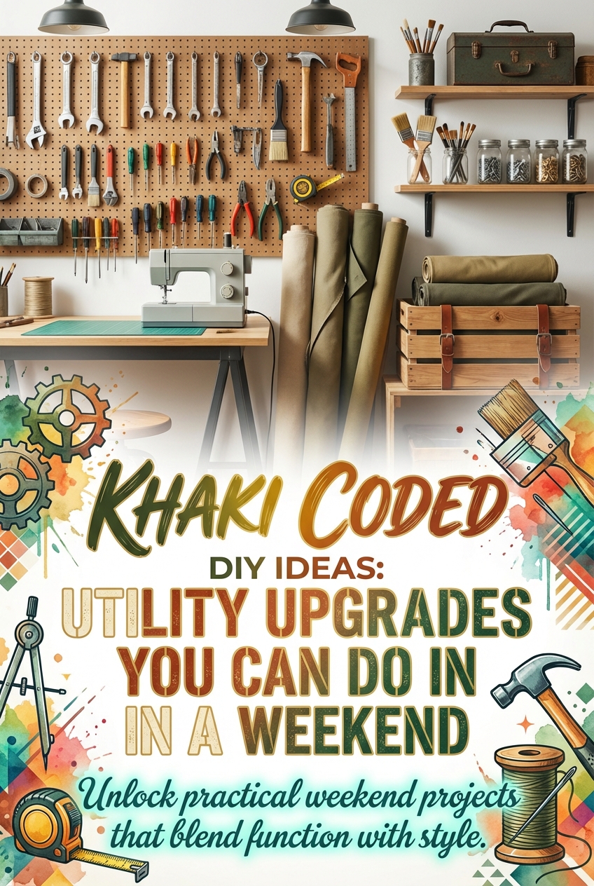 Khaki Coded DIY Ideas: Utility Upgrades You Can Do in a Weekend - photo 2