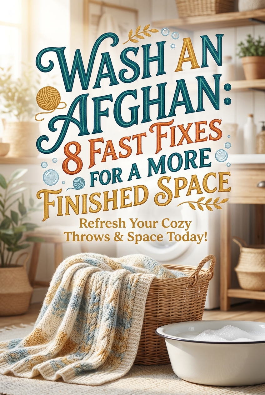 Wash an Afghan: 8 Fast Fixes for a More Finished Space - photo 2