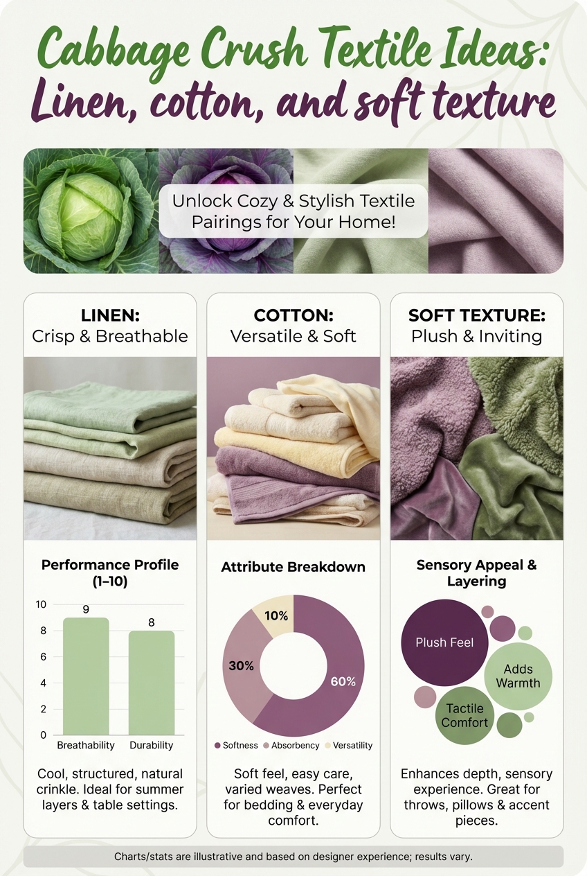 Cabbage Crush Textile Ideas: Linen, cotton, and soft texture - photo 3