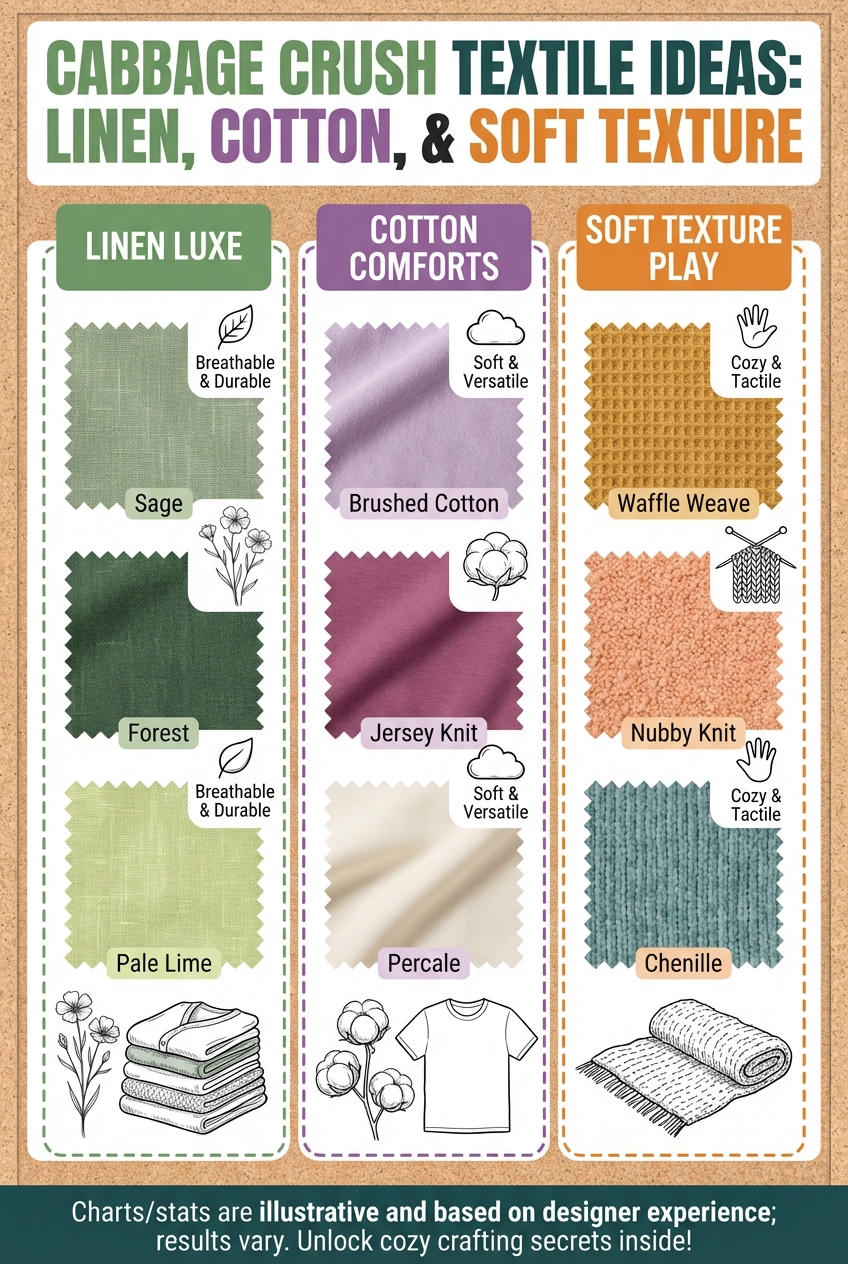 Cabbage Crush Textile Ideas: Linen, cotton, and soft texture - photo 4