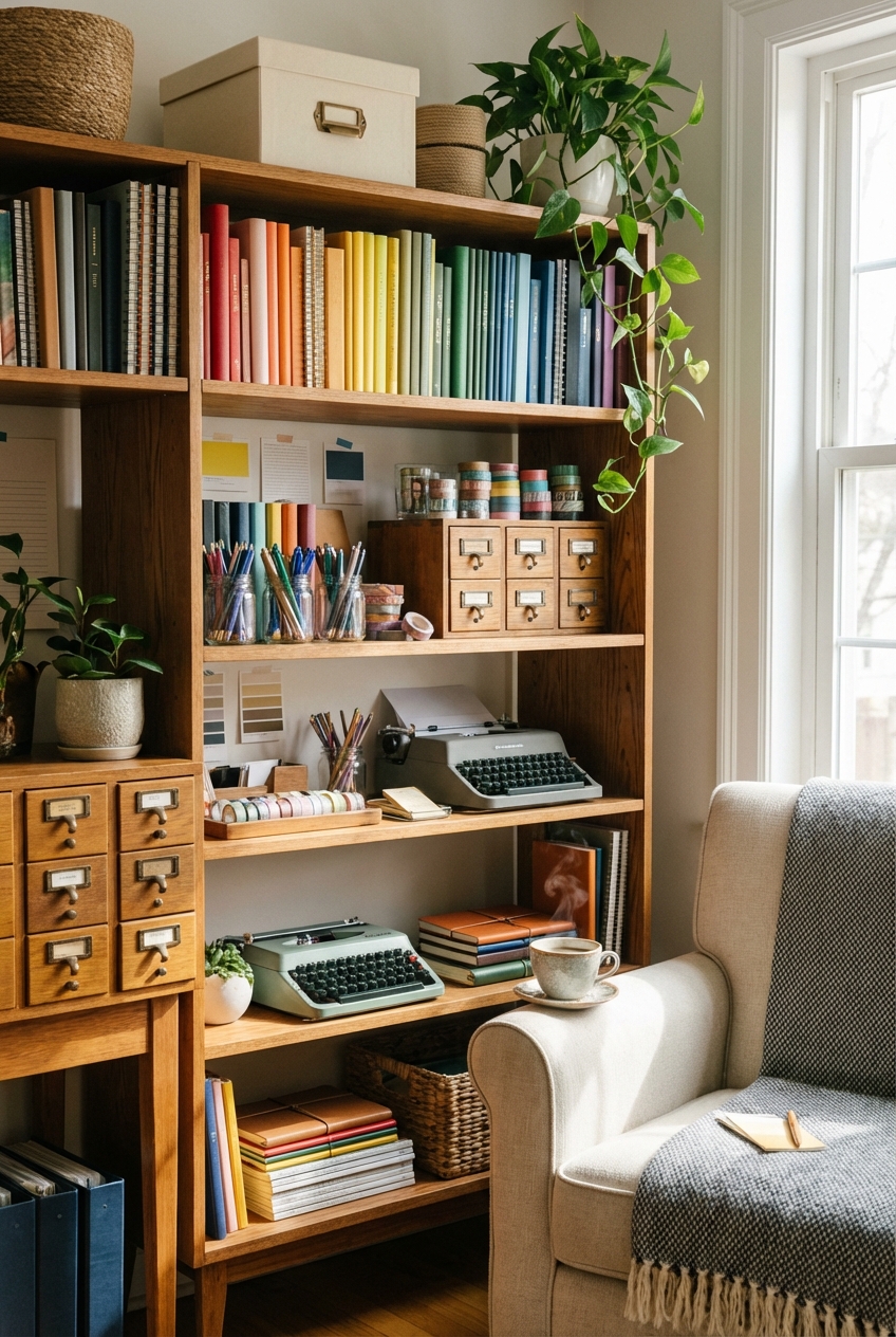 How to Create a “Stationery Library” on Shelves