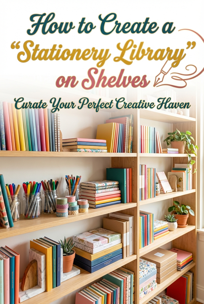 How to Create a “Stationery Library” on Shelves - photo 2