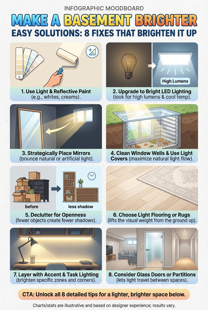 Make a Basement Brighter Easy Solutions: 8 Fixes That Brighten It up - photo 4