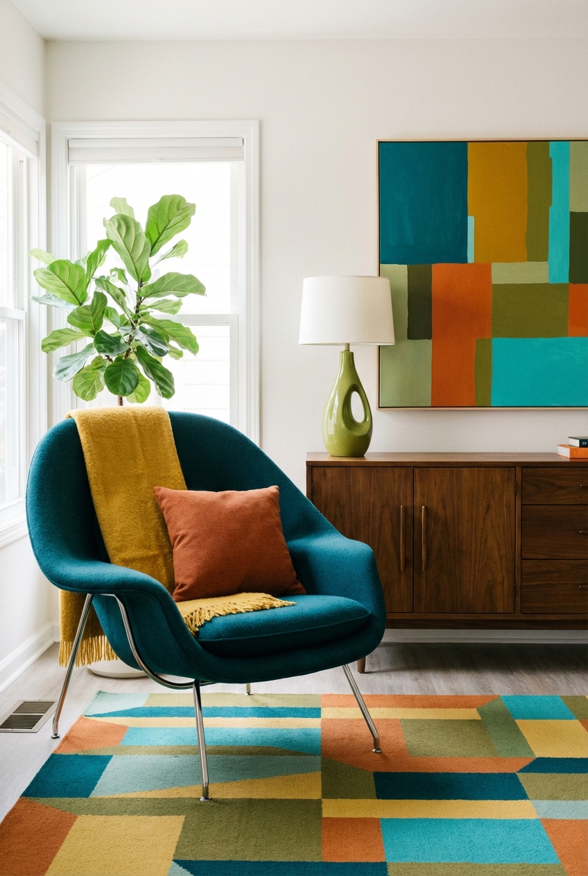 Midcentury Modern Color Palette: 10 No – Regret Pairings