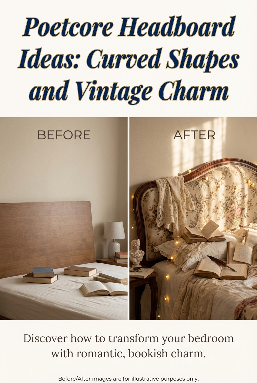 Poetcore Headboard Ideas: Curved Shapes and Vintage Charm - photo 5