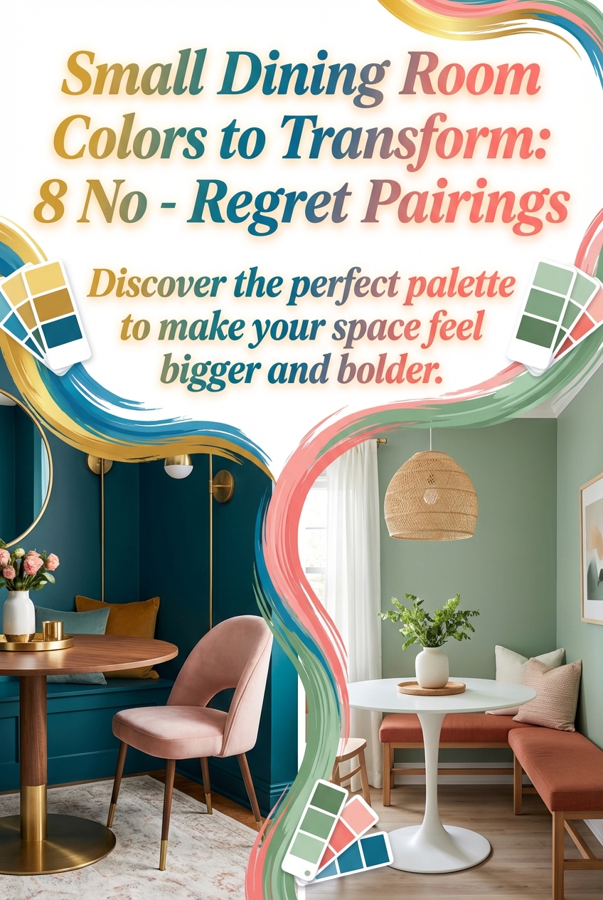 Small Dining Room Colors to Transform: 8 No – Regret Pairings - photo 2