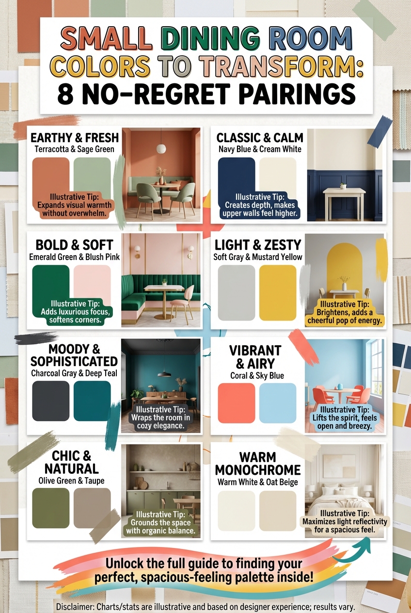 Small Dining Room Colors to Transform: 8 No – Regret Pairings - photo 4