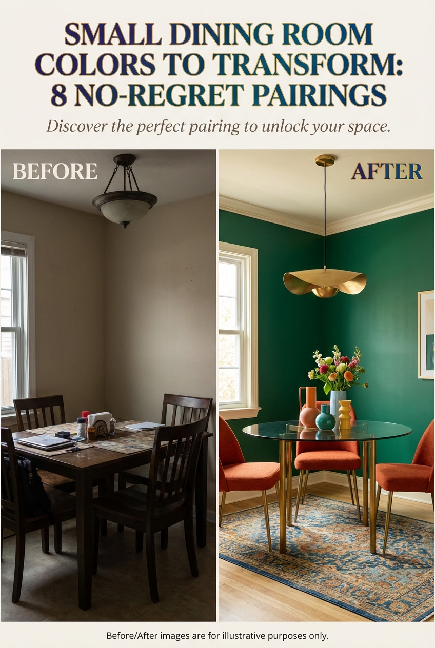 Small Dining Room Colors to Transform: 8 No – Regret Pairings - photo 5