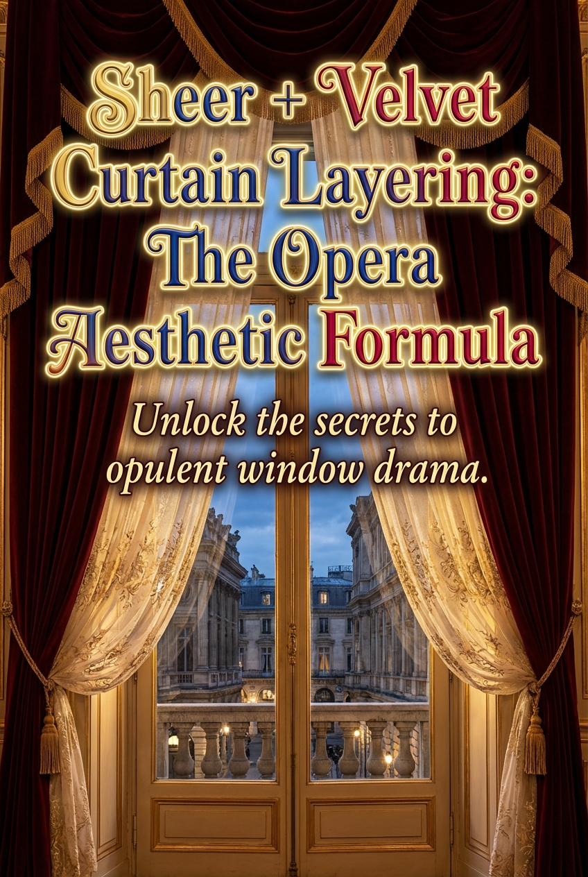 Sheer + Velvet Curtain Layering: The Opera Aesthetic Formula - photo 2