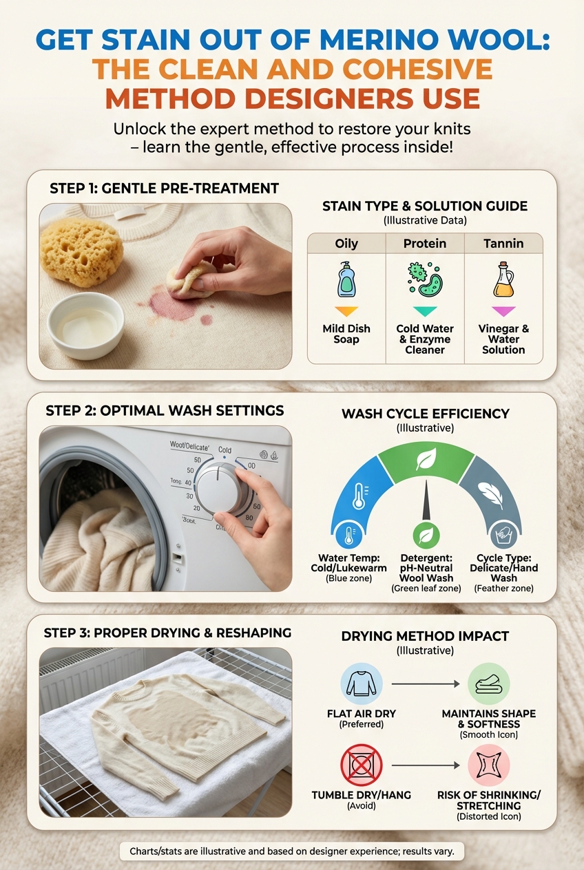 Get Stain Out of Merino Wool: the Clean and Cohesive Method Designers Use - photo 3