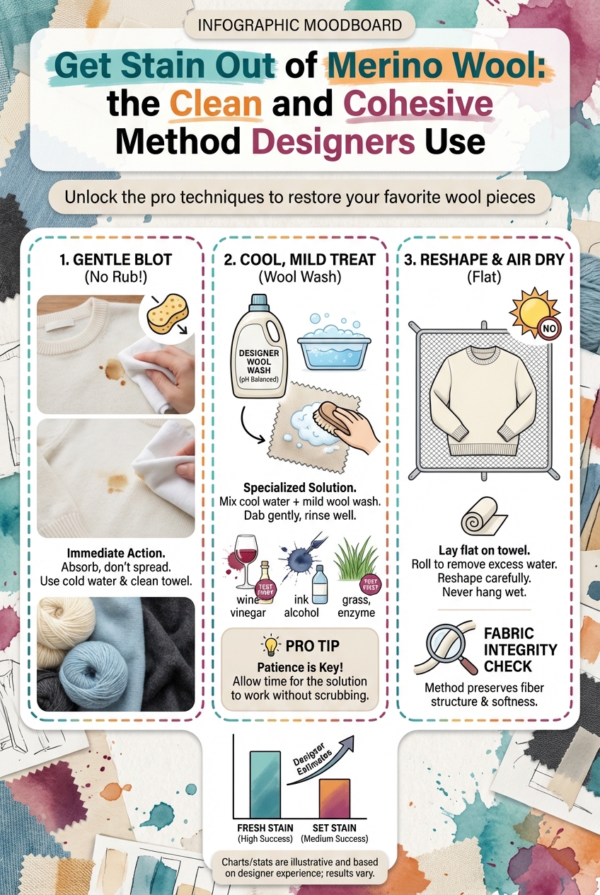 Get Stain Out of Merino Wool: the Clean and Cohesive Method Designers Use - photo 4