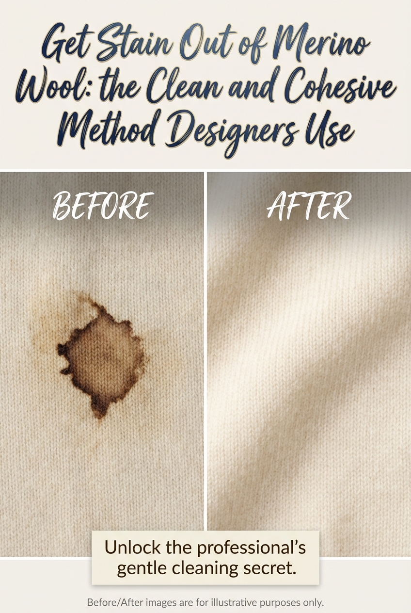 Get Stain Out of Merino Wool: the Clean and Cohesive Method Designers Use - photo 5