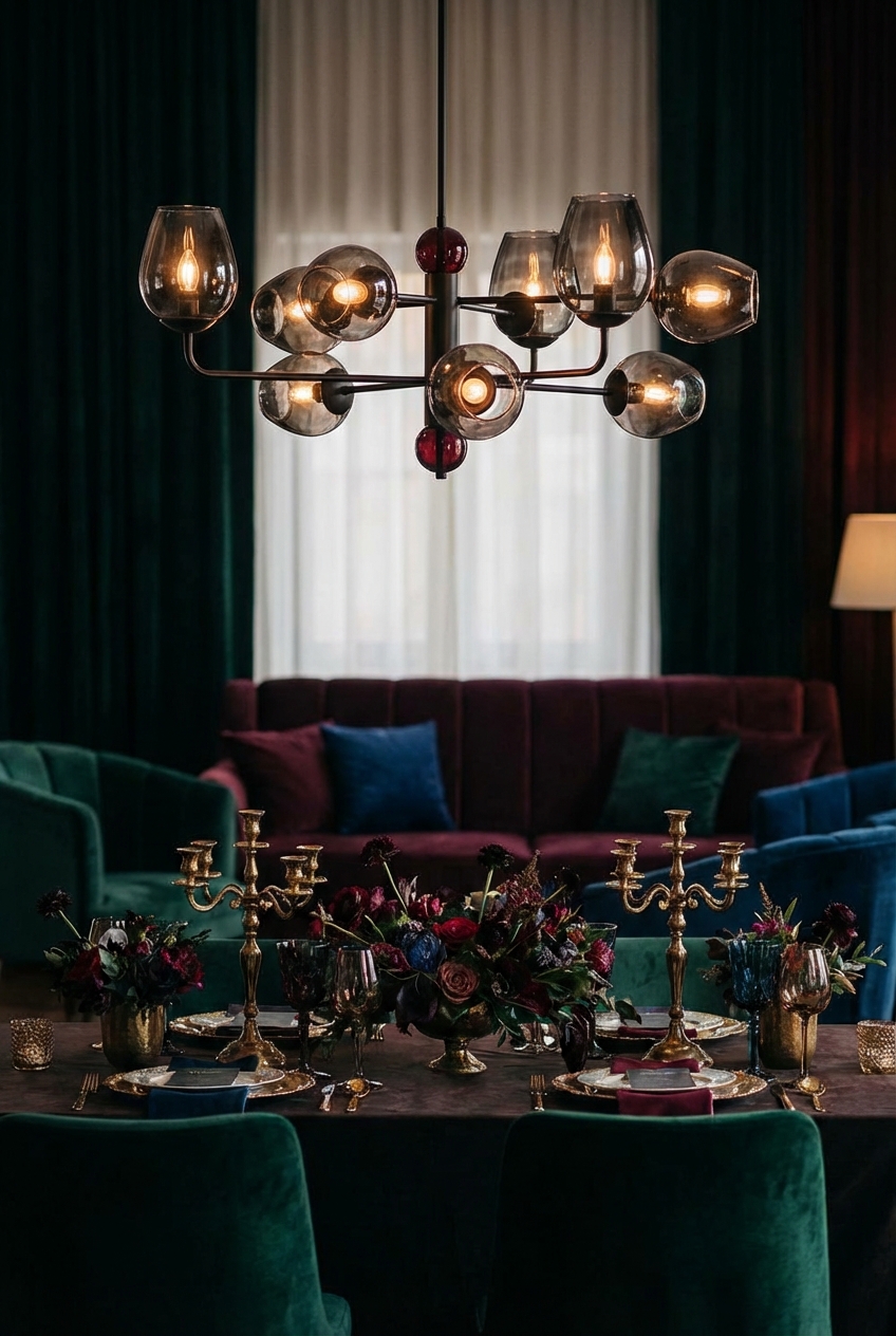 Vamp Romantic Chandelier Ideas: Dramatic lighting that feels current