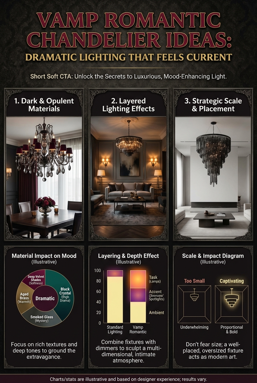 Vamp Romantic Chandelier Ideas: Dramatic lighting that feels current - photo 3