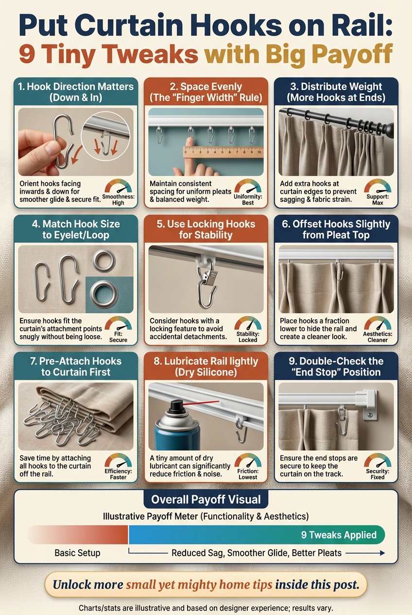 Put Curtain Hooks on Rail: 9 Tiny Tweaks with Big Payoff - photo 3