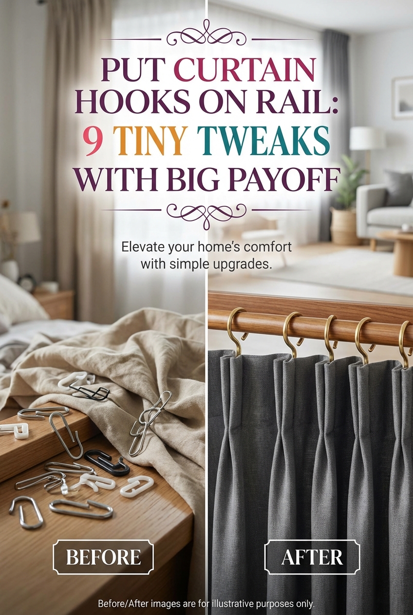 Put Curtain Hooks on Rail: 9 Tiny Tweaks with Big Payoff - photo 5