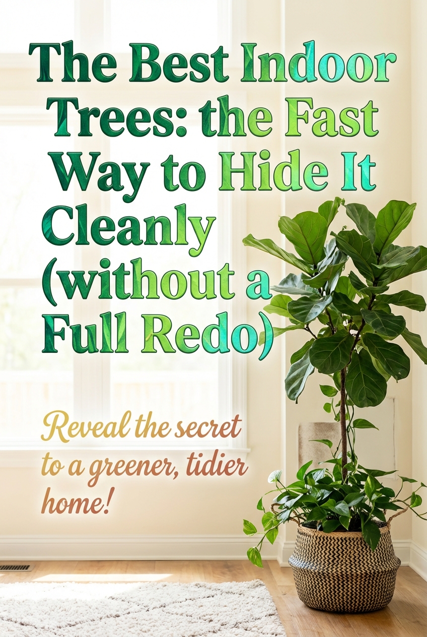 The Best Indoor Trees: the Fast Way to Hide It Cleanly (without a Full Redo) - photo 2