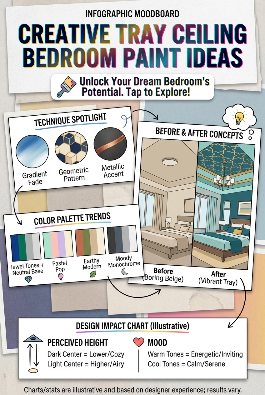 Creative Tray Ceiling Bedroom Paint Ideas - photo 4