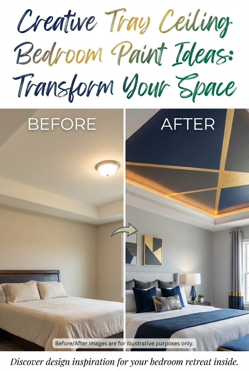 Creative Tray Ceiling Bedroom Paint Ideas - photo 5