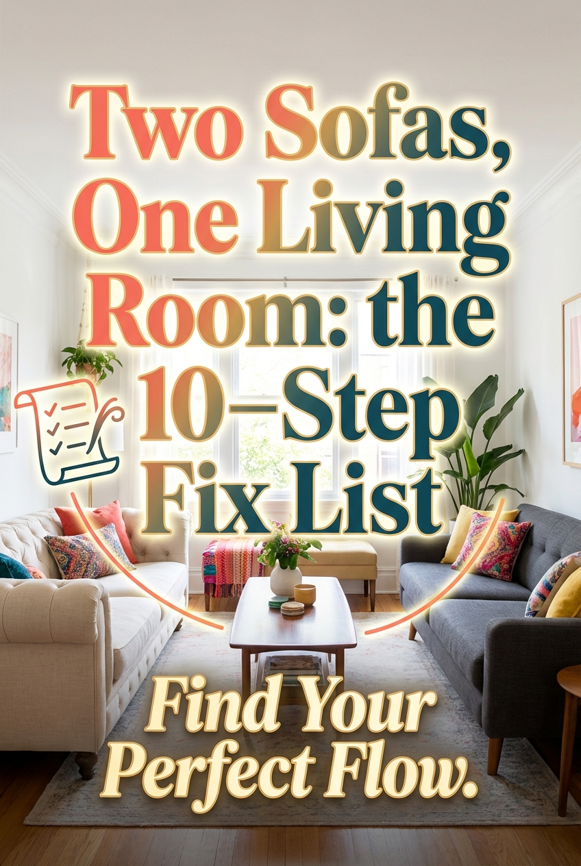 Two Sofas, One Living Room: the 10 – Step Fix List - photo 2