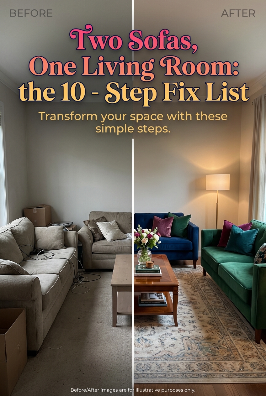 Two Sofas, One Living Room: the 10 – Step Fix List - photo 5