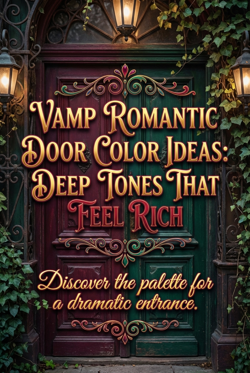 Vamp Romantic Door Color Ideas: deep tones that feel rich - photo 2
