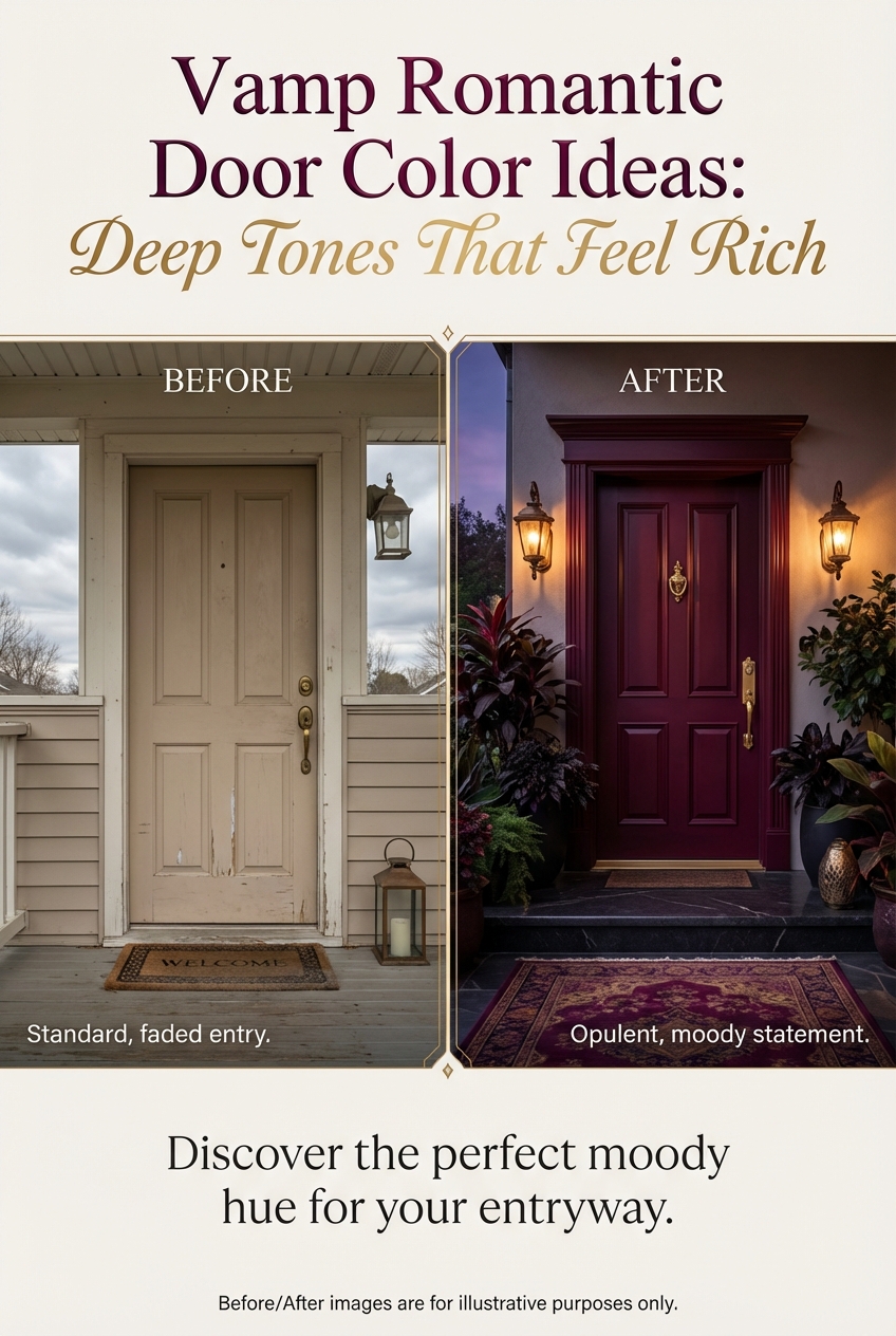 Vamp Romantic Door Color Ideas: deep tones that feel rich - photo 5