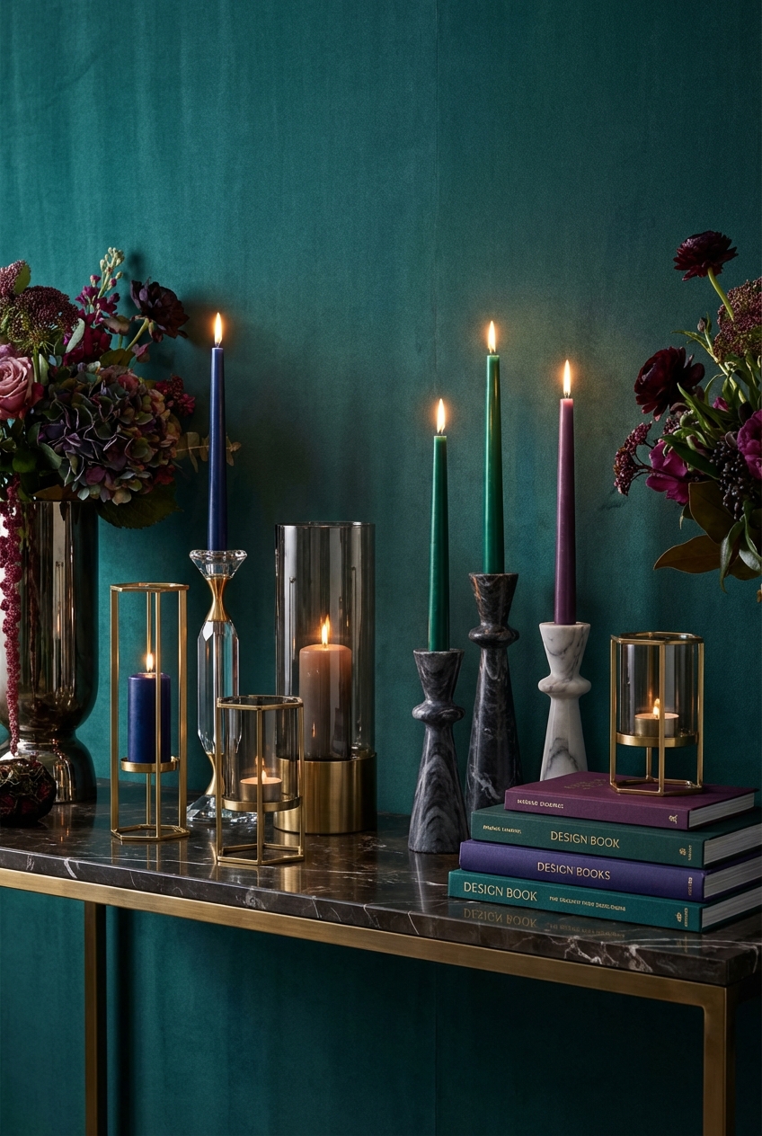 Candle Holder Ideas for Glamoratti Decor: modern and luxe