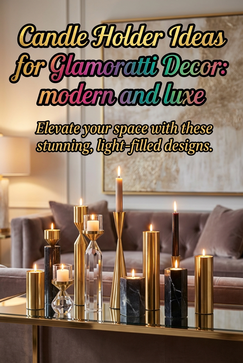 Candle Holder Ideas for Glamoratti Decor: modern and luxe - photo 2