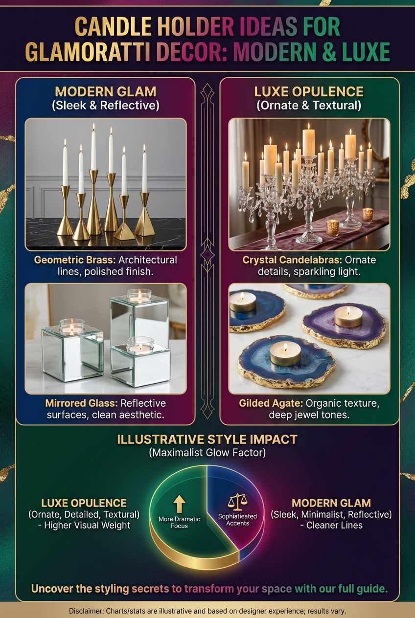Candle Holder Ideas for Glamoratti Decor: modern and luxe - photo 3