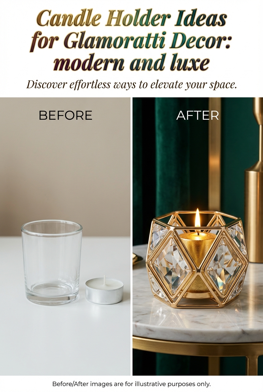 Candle Holder Ideas for Glamoratti Decor: modern and luxe - photo 5