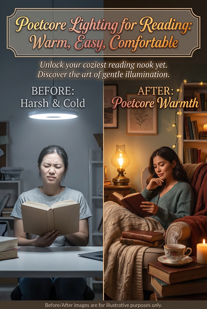 Poetcore Lighting for Reading: Warm, Easy, Comfortable - photo 5