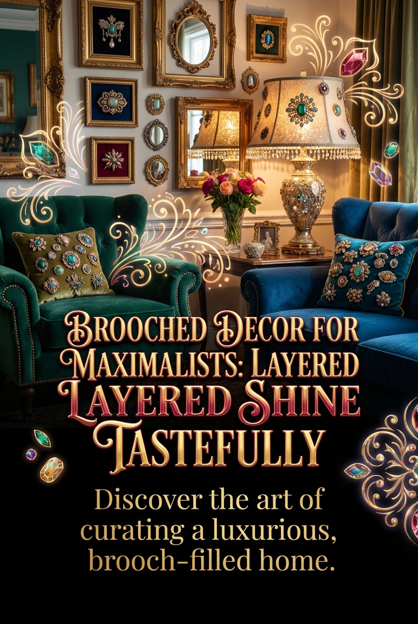 Brooched Decor for Maximalists: Layered Shine Done Tastefully - photo 2