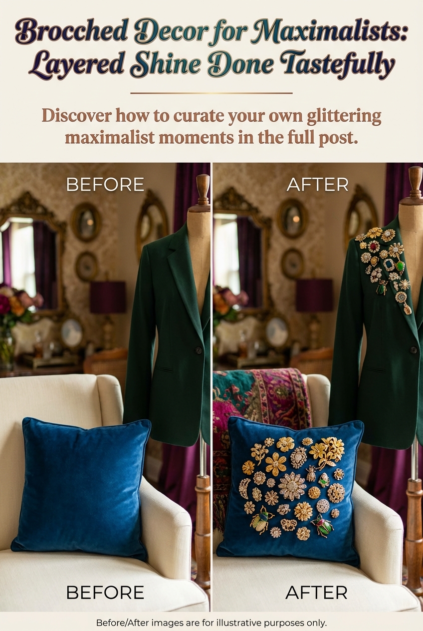 Brooched Decor for Maximalists: Layered Shine Done Tastefully - photo 5