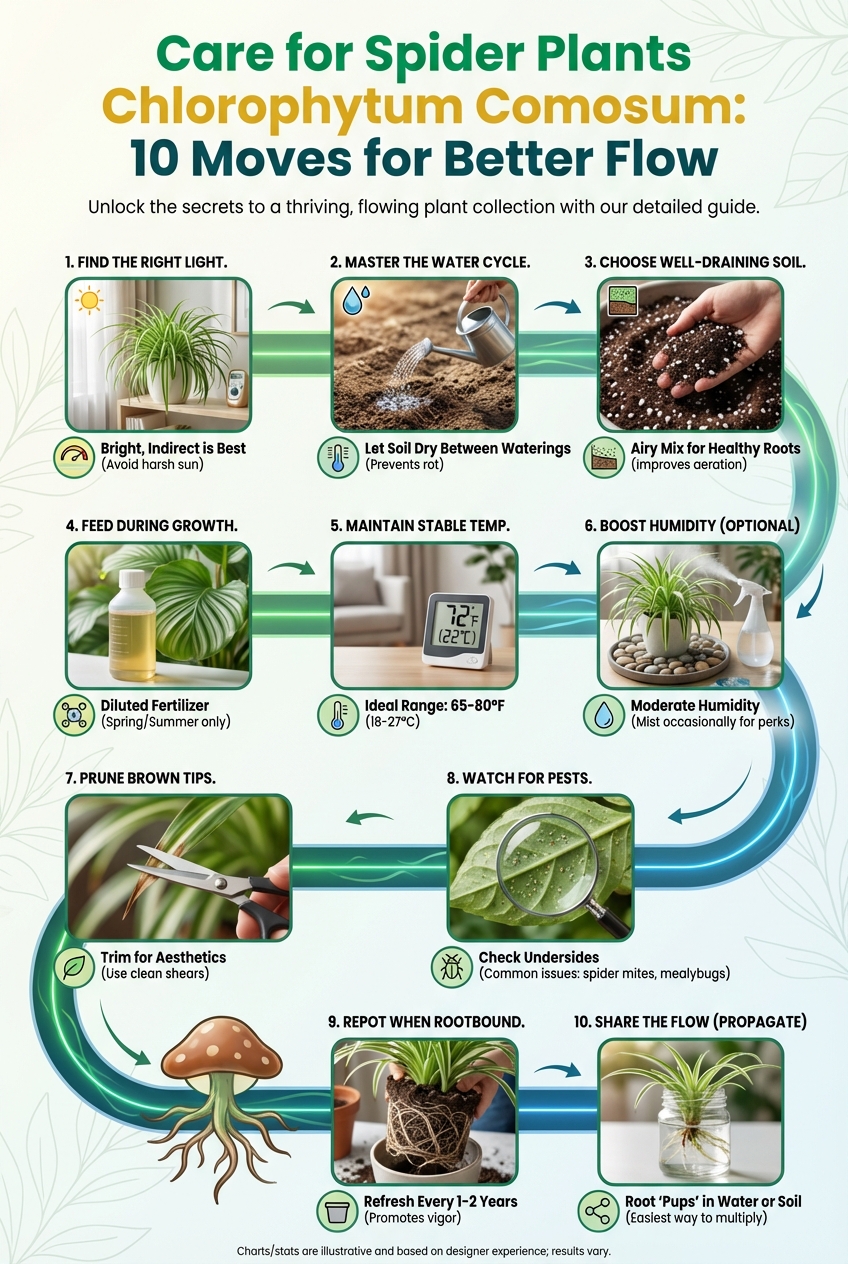 Care for Spider Plants Chlorophytum Comosum: 10 Moves for Better Flow - photo 3